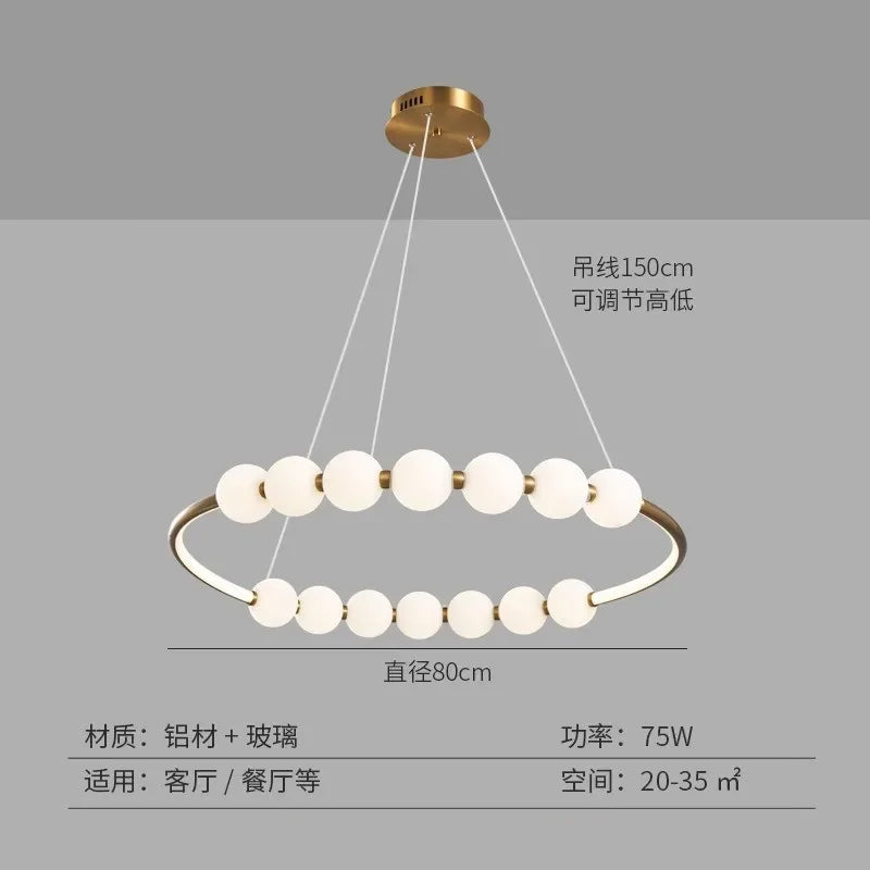 Decorbites™ Kreisring-LED-Hängeleuchten für elegante Heimdekoration