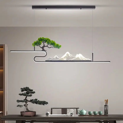 Decorbites™ Acryl-Berggipfel-Hängeleuchten für chinesisches Wohnzimmer, Arbeitszimmer, Zen-Restaurant