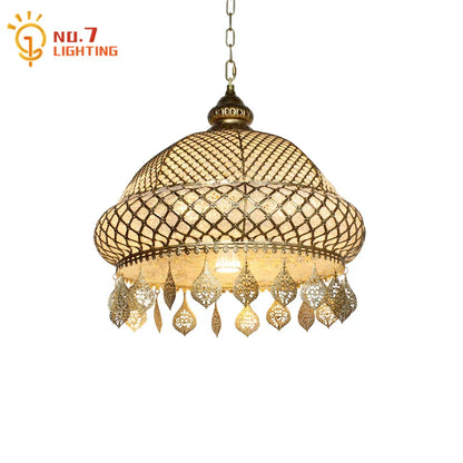 Decorbites™ Gold-Lustre Eisenkunst-Aufhängerleuchten LED E27, exotisches Design für Zuhause, Restaurant, Bar