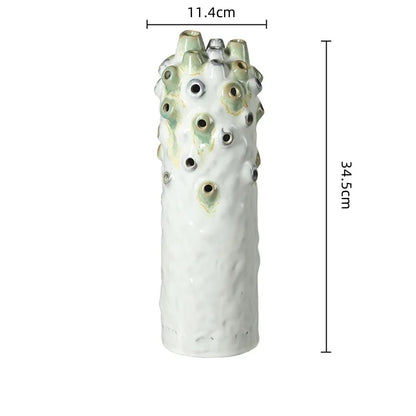 DecorBites™ Coral Ball Ceramic Ornaments: Coarse Pottery Artworks for Stylish Home Décor