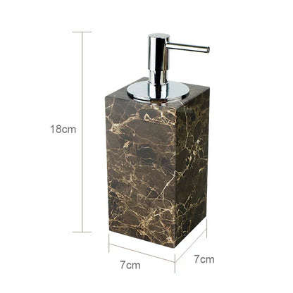 Decorbites™ Emperador Dunkel-Marmor Badezimmerset mit Luxus-Zubehör