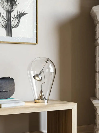Decorbites™ Glas-Schreibtischlampe: Vintage-Industrial-Stil Tischleuchte für Schlafzimmer-Dekoration