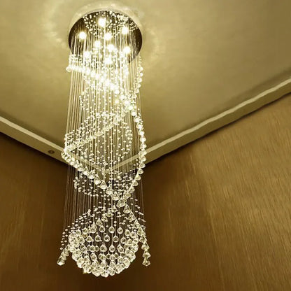 Decorbites™ Doppelschnecken-Kristall-Kronleuchter: Luxuriöse K9-Kristallbeleuchtung für Hotels und Villen