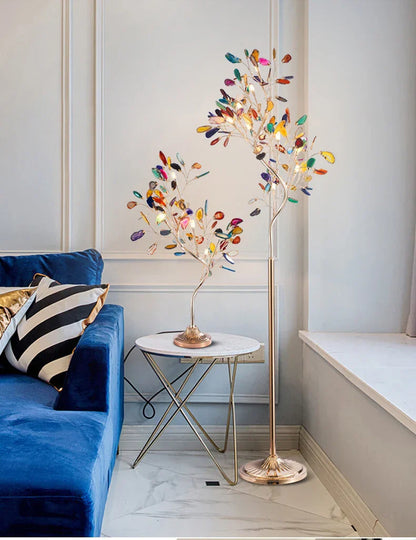 Decorbites™ Achats-Lampenboden | Buntes Art-Deco-Design | G4-Birnen | Goldmetall