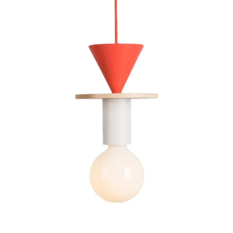 Decorbites™ Bunte nordische Holz-Hängeleuchter für die Restaurantdekoration