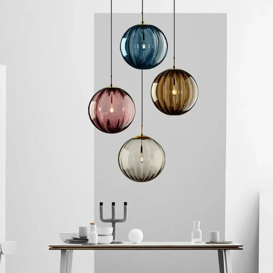 DecorBites™ Glass Ball LED Pendant Lamp for Home Bedroom Living Room