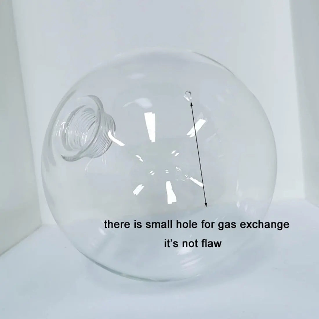 Decorbites™ Klar-Glas-Pendent-Lampenschirm mit 2,2 cm Gewinde für Kronleuchter & Hängeleuchten