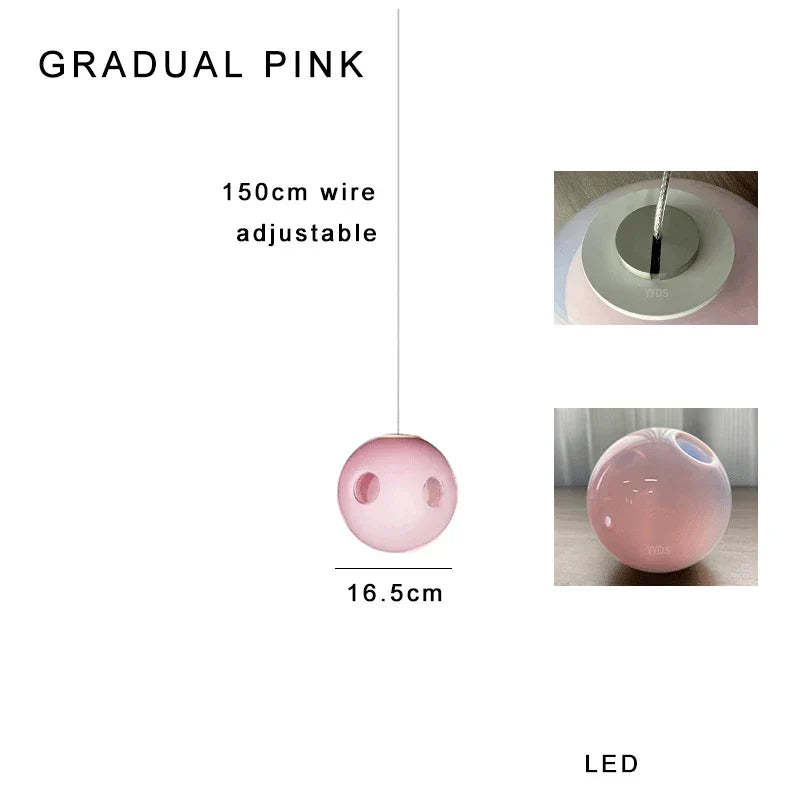 Glass Sputnik Pendant Light