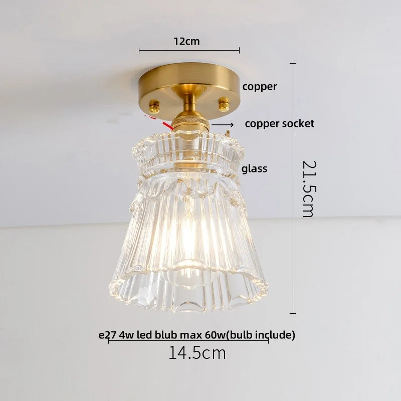 DecorBites™ Diamond Glass LED Ceiling Lights - Modern Nordic Luxury Canopy Fixture