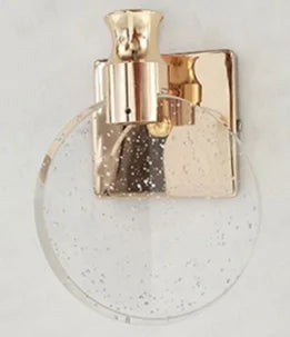 Gold Crystal Wall Sconce Large 16cm Diameter