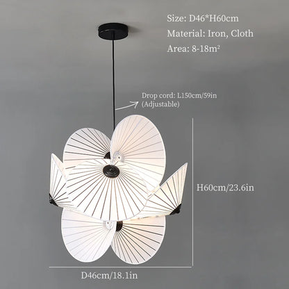 Decorbites™-Stoff Minimalistisches LED-Hängelampe für die Deckenbeleuchtung zur Heimdekoration