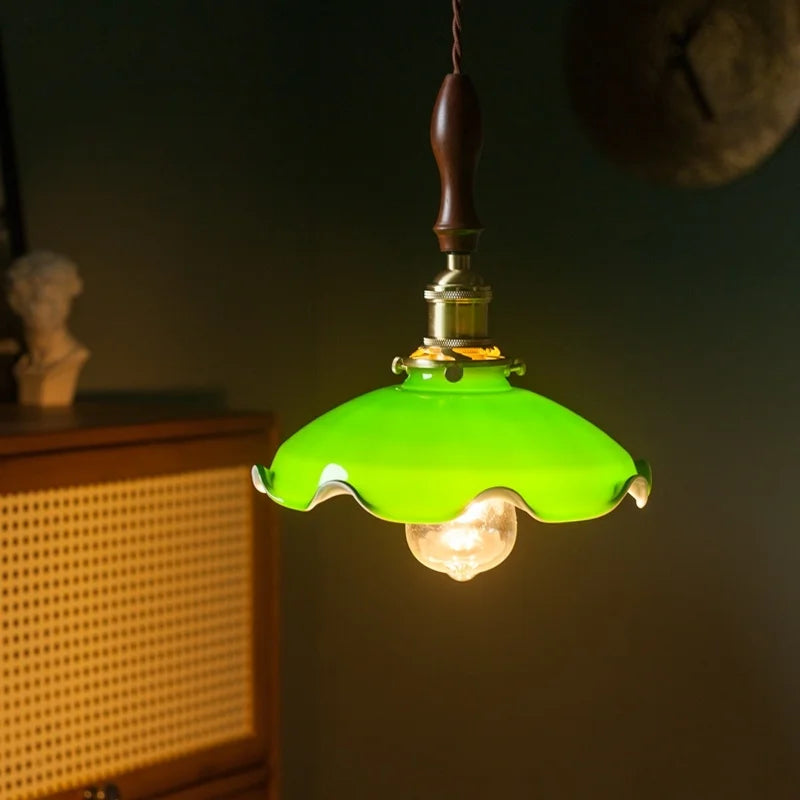 Decorbites™ Grüne Glas-LED-Hängeleuchte für die Dekoration von Wohn- und Esszimmer