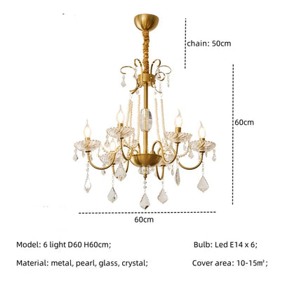 Decorbites™ Kristall-LED-Kronleuchter Wohnzimmer Luxusbeleuchtung E14 Hänge-Lampen