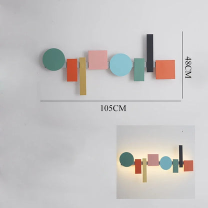 Decorbites™ Geometrische Deckenleuchte Macaron-Lampe für Wohnzimmer- und Nachttischbeleuchtung