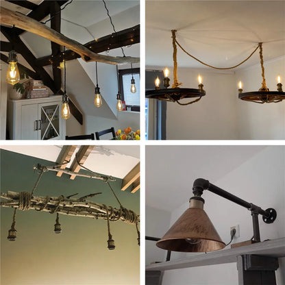 Decorbites™ Industrielle Retro-Lampenfassung Basis E26 E27 Vintage-Aufnahme für Anhänger-Deckenleuchte