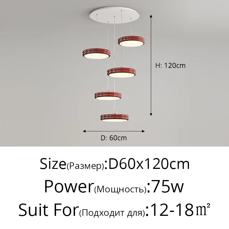 Decorbites™ kreisförmige dimmbare Pendelleuchte moderne Kronleuchter für Esszimmer, Kücheninsel