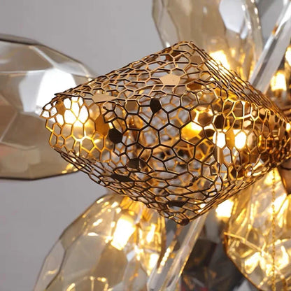 DecorBites™ Crystal Duplex Chandelier: Modern Artistic Living Room Lighting