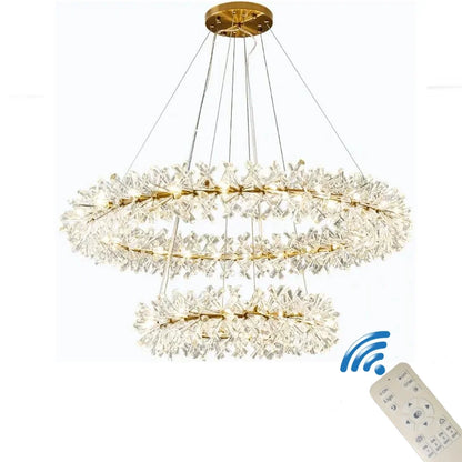 Decorbites™ Kristall-LED-Kronleuchter für die Wohnraumausstattung – Moderne Hängeleuchte