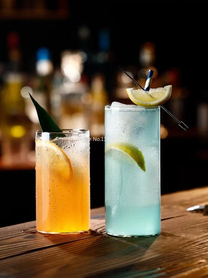 Decorbites™ Clear Glass Highball Cup Set - Premium Drinkware für Cocktails und Getränke.