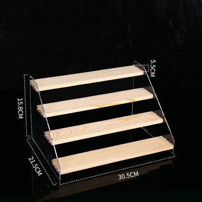 DecorBites™ Acrylic Makeup Organizer Display Stand - 5 Layer Clear Cosmetic Holder