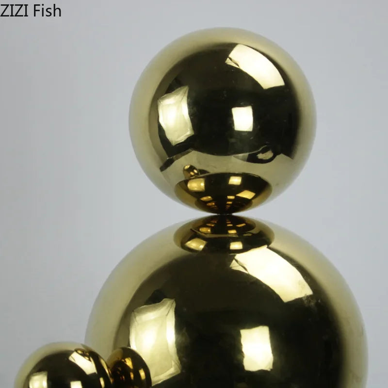 Decorbites™ Goldene Bälle Geometrische Metallskulptur Raum Schreibtisch Dekoration Ornamente