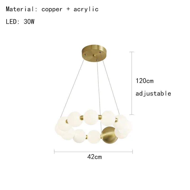 Decorbites™ Acryl-LED-Kronleuchter: Moderne Pendelleuchte für das Wohnzimmer