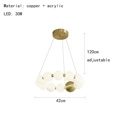 Decorbites™ Acryl-LED-Kronleuchter: Moderne Pendelleuchte für das Wohnzimmer