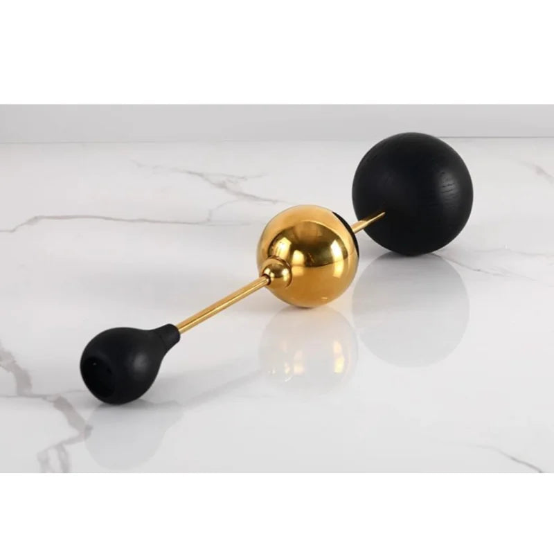 DecorBites™ Goldener Kerzenständer aus Edelstahl für Hochzeitsdeko