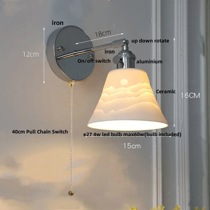 Decorbites™ Eisen-Keramik-LED-Wandleuchte Moderne Wohnzimmer-Wandleuchte Wandlampe
