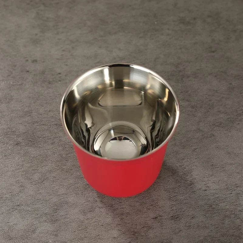 Decorbites™ Doppeltwandige Espresso-Tassen 80 ml - Set aus 2 hitzeisolierten Edelstahlbechern