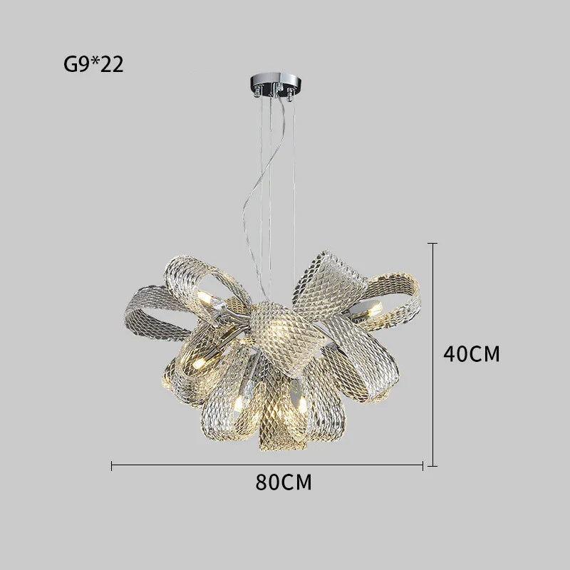 Decorbites™ Glas-Kiefernzapfen-LED-Kronleuchter: Moderne Art-Deco-Hängebeleuchtung