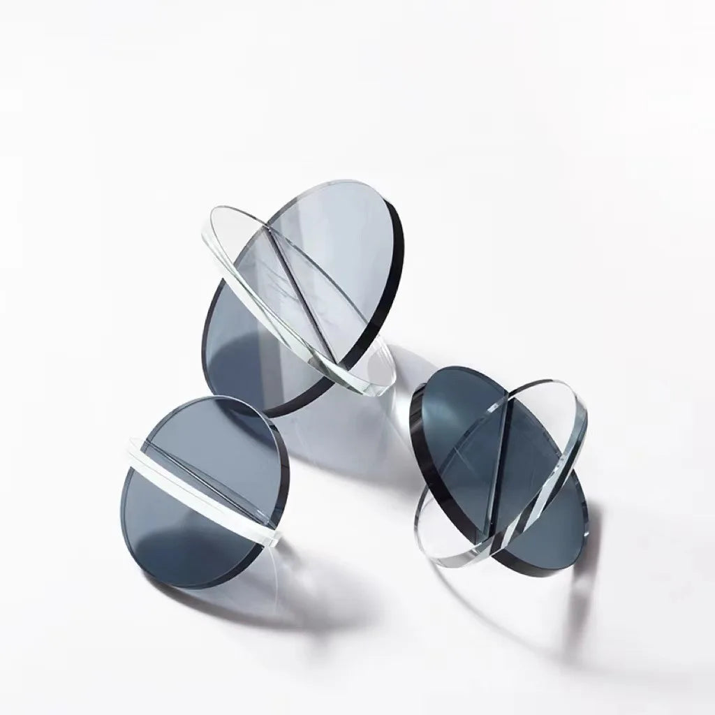DecorBites™ Intersect Glass Ball Semicircle Decoration - Transparent Geometric Home Decor