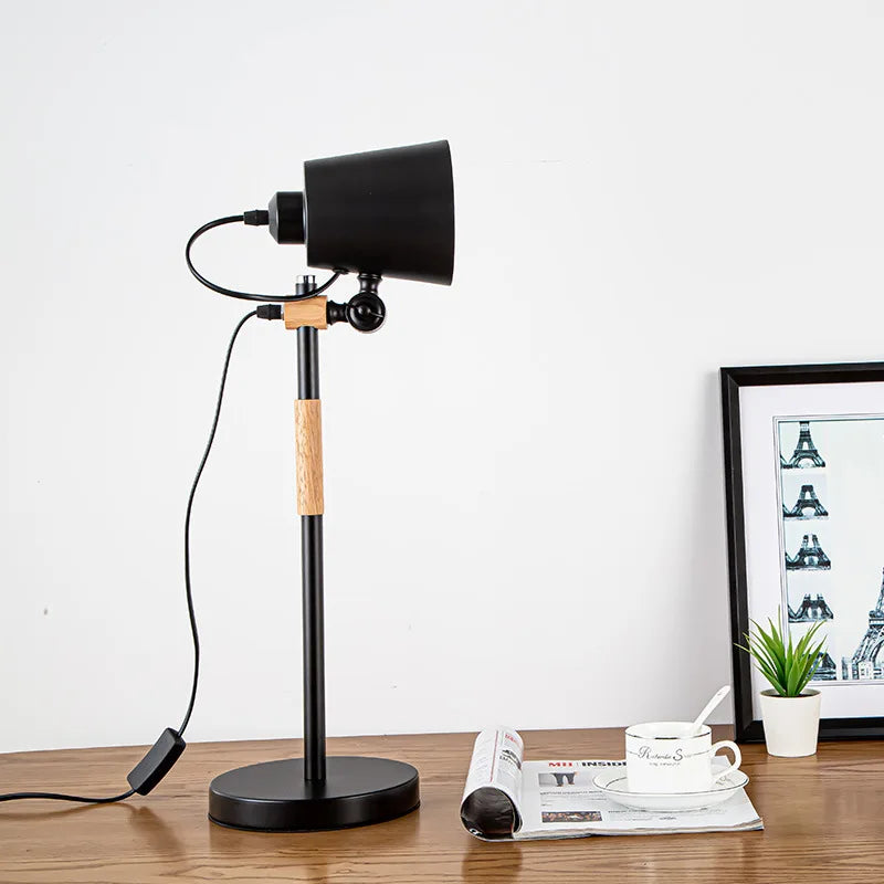 DecorBites™ Adjustable Desk Lamp for Children's Bedroom Study, Nordic Style Black White décor