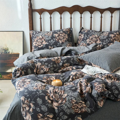 DecorBites™ Cotton Jacquard Bedding Sets Vintage Quilt Set for All Seasons