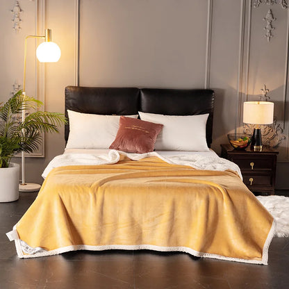 Decorbites™ Zweilagiges Samt-Sofadecke: Luxuriös warm & hautfreundlich