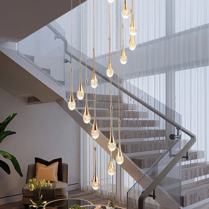 DecorBites™ Crystal Bubble Ball Pendant Lights for Stairs, Dining, Living Room Decor