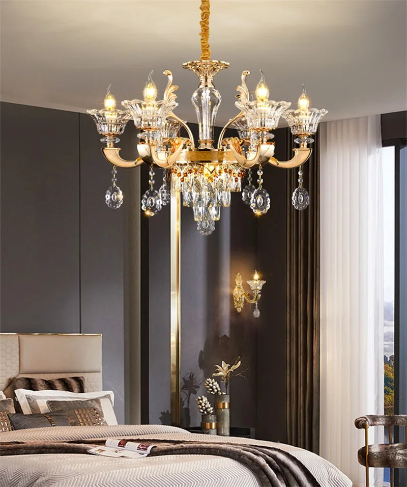 Crystal LED Wall Sconce 2-Lamp For Living Areas