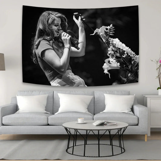 Decorbites™ Lana Del Rey Hippie-Ästhetik-Wandbehang für Zuhause-Dekoration