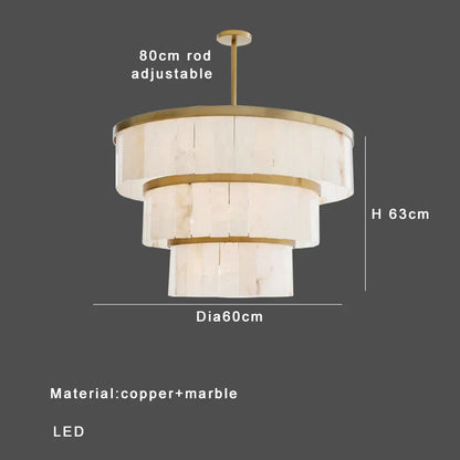 Decorbites™ Gold Marmor Deckenleuchte rund elegantes luxuriöses Anhängerleuchte
