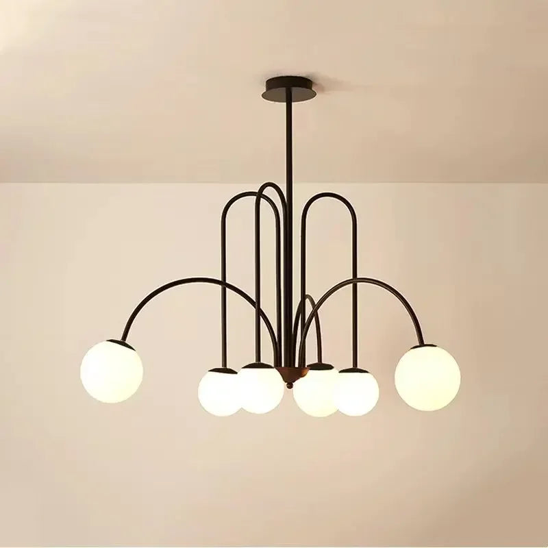 DecorBites™ Glass Ball LED Chandelier for Indoor Decor Lighting
