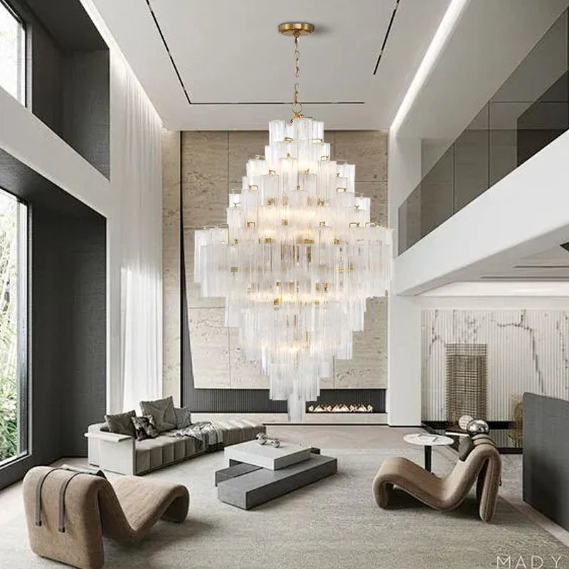 Decorbites™ Große Weiße Glas-Deckenleuchte als Anhängerleuchte für die Wohnraumausstattung