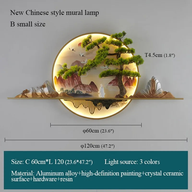 Bronze Chinese Wall Sconce