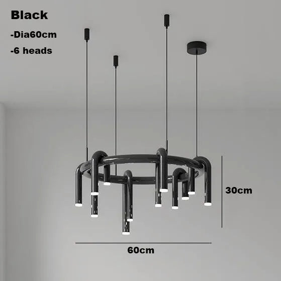 Decorbites™ Kreisförmige Ring-Anhängerleuchten - LED-Kronleuchter für Wohnzimmer zu Hause & Restaurant