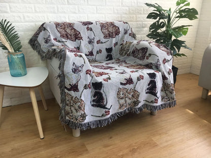 Decorbites™ Jacquard-Sofadecke - Vielseitige Picknickmatte für draußen & Bettüberwurf
