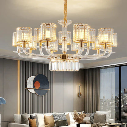 Decorbites™ Kristallglas-Hängeleuchte: Modernes europäisches Luxus für Wohnzimmer, Esszimmer, Schlafzimmer
