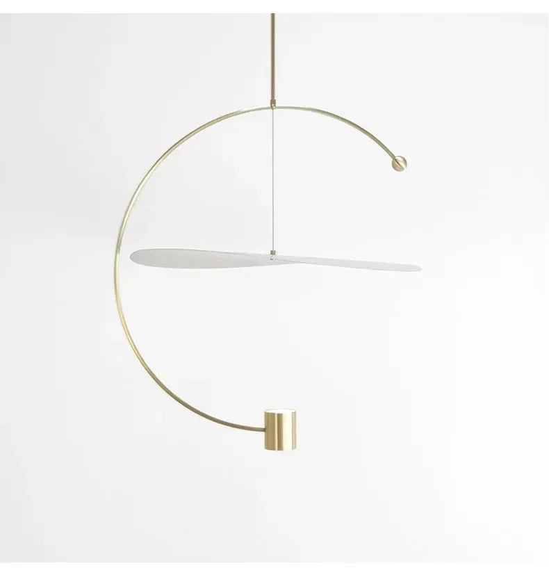 Gold Iron LED Pendant Light