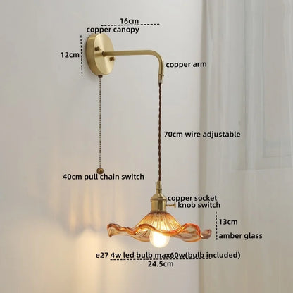 Decorbites™ Graue Glas LED Wandleuchte für Heimdekoration, Schlafzimmer, Wohnzimmer – Nordisches Design