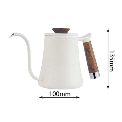 Decorbites™ Gänsehals-Pour-Over-Kanne mit Holzegriff – Kaffeuzubehör