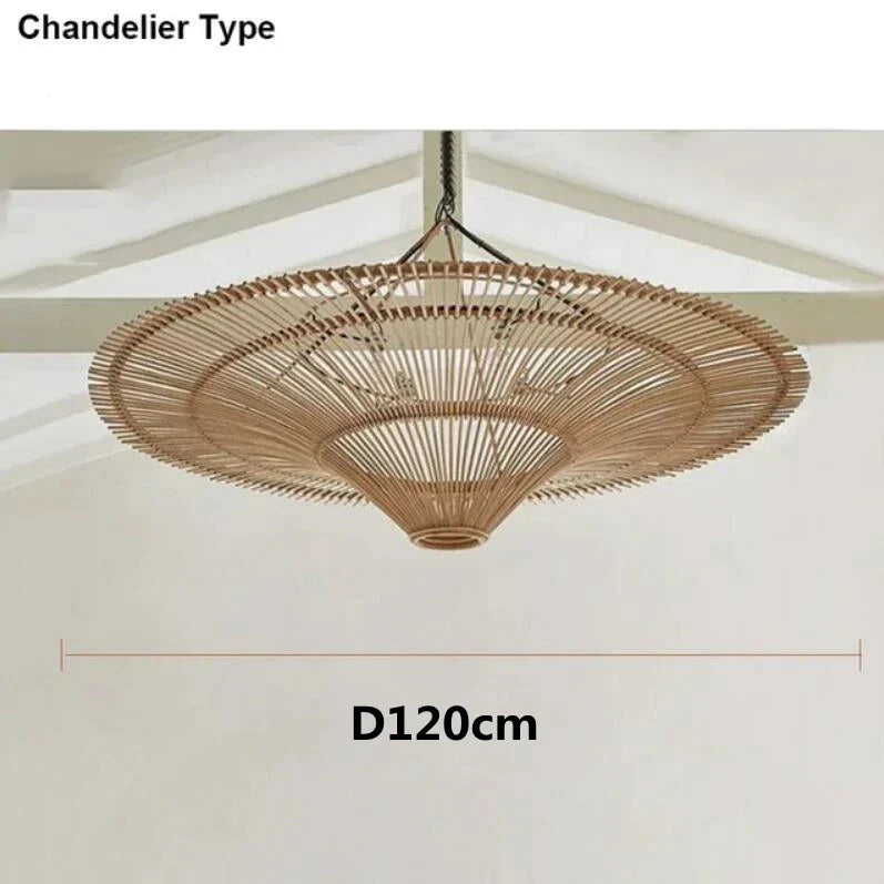 Decorbites™ Handgefertigte Rattan-Wickler-Lüster für die Dekoration von Zuhause und Geschäft
