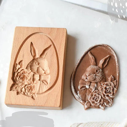 Decorbites™ Lebkuchenkuchen-Holzform: DIY-Backzubehör für die Heimbackstube